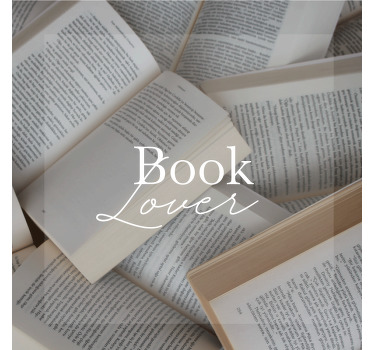 Book lover elegant coaster - TenStickers