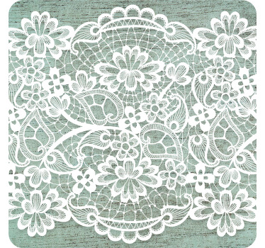 Dessous de verre vintage dentelle belge - TenStickers