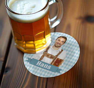 Personalisierte Untersetzer rundes individuelles - TenStickers