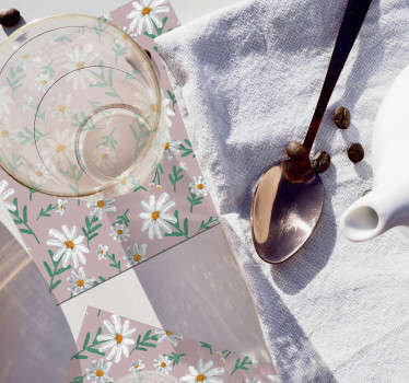 Posavasos floral de los años 70 - TenVinilo