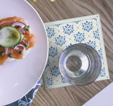 Posavasos vintage con motivos florales - TenVinilo