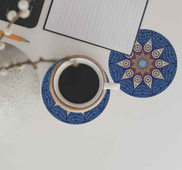 Mandala mosaiikki modernit lasinaluset - Tenstickers