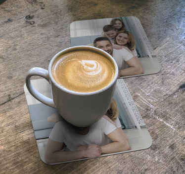 Untersetzer personalisiert Personalisiertes familienfoto - TenStickers