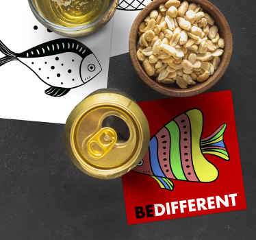 Sorprendenti sottobicchieri di testo controcorrente - TenStickers