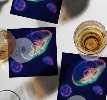 Dessous de verre Méduse multicolore - TenStickers