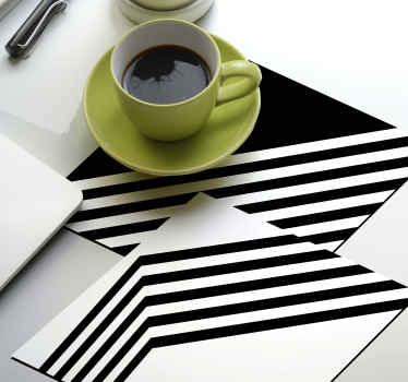 Sottobicchiere  personalizzato moderno Strisce moderne - TenStickers