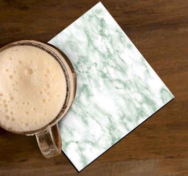 Posavasos textura mármol verde - TenVinilo