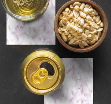 Posavasos textura mármol natural - TenVinilo