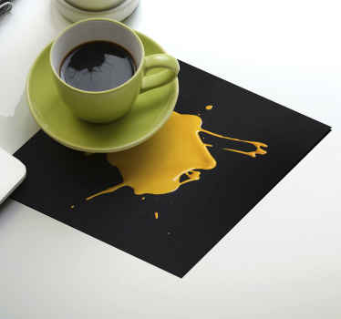Paint effect drink coaster - TenStickers