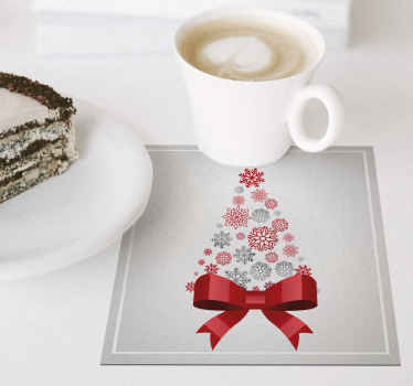 Festive christmas coasters TenStickers