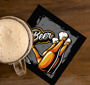 Untersetzer Bier Bierflasche - TenStickers