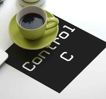 Kontrol c + kontrol v geek coasters - TenStickers