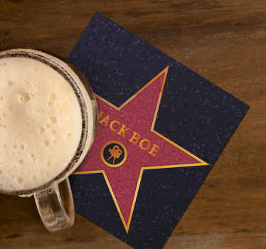 Hollywood stjerne med navn geek coasters - TenStickers