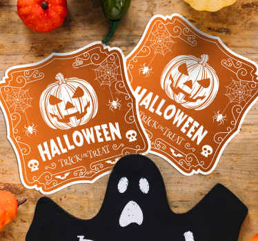 Halloween beer drink coaster - TenStickers