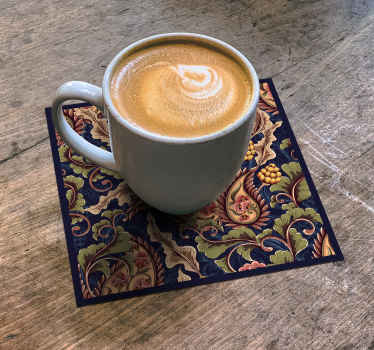 Realistic Paisley Illustration drink coaster - TenStickers