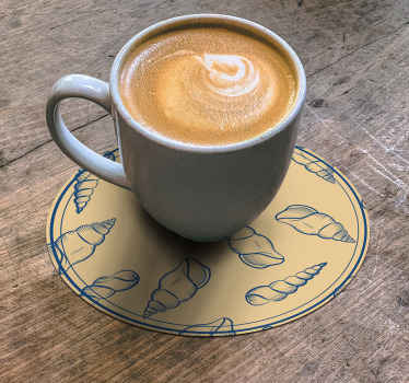 Kagyló csempe tengeri kagyló alátét - TenStickers