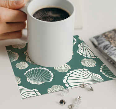 조개 세계 조개 코스터 - TenStickers