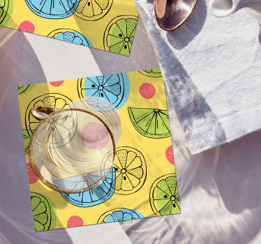 Sarı narenciye altlığı - TenStickers