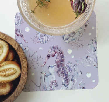 Akvarell csikóhal tengeri élet alátétek - TenStickers