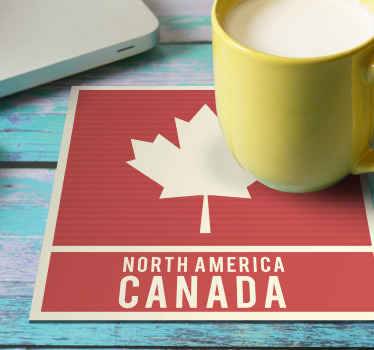 North America vintage coaster - TenStickers