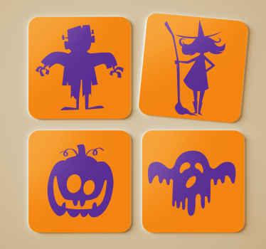 Halloween-coastere med forskellige billeder - TenStickers