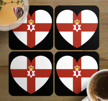Love northern Ireland  modern coaster - TenStickers