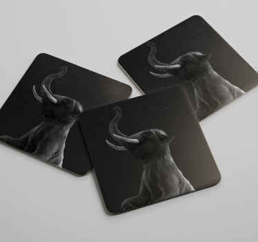 Bases para copos modernas base para copos de elefante p & b - TenStickers