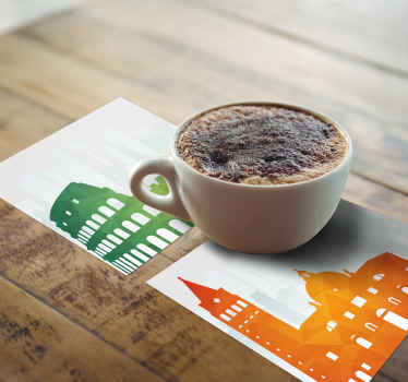 Värillinen horisontti italia enemmän lasinaluset - Tenstickers