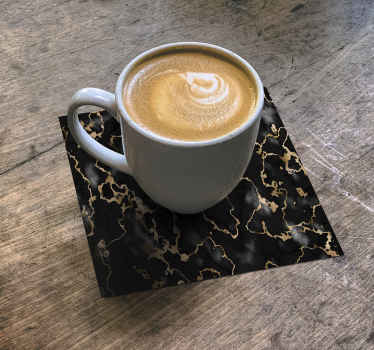 Marmor črni vzorec sodobna podstavka - TenStickers