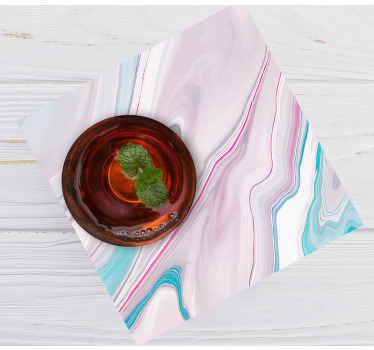Marmor tekstur drink coaster - TenStickers