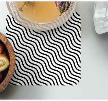 Hvit bakgrunn med svart vektor linjebane - Tenstickers