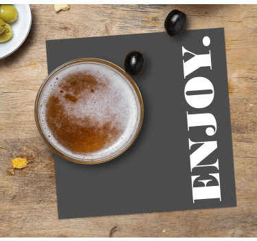 Untersetzer Zitat Genieße zitat - TenStickers