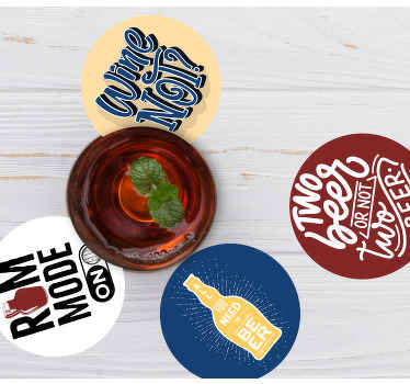 dessous de verre vintage Bar citations drôles - TenStickers