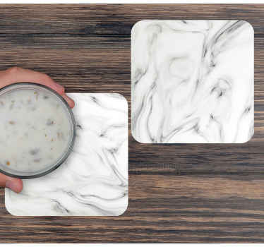 Posavasos textura Aspecto de mármol - TenVinilo