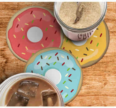 dessous de verre moderne Fond de beignet - TenStickers