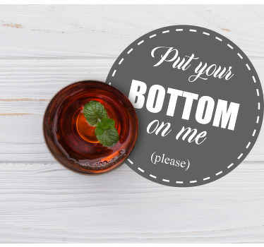 Sætning sætte bunden på mig tekstunderlag - TenStickers