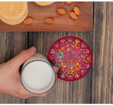 Mandala round more coasters - TenStickers