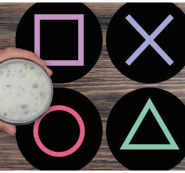 Playstation-kauko-ohjaimet modernit lasinaluset - Tenstickers