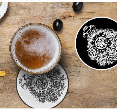 Untersetzer vintage Alte uhr - TenStickers