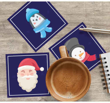 Set de table noel Le père noël a perdu son traîneau - TenStickers