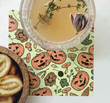 Pumpkins  halloween coaster - TenStickers