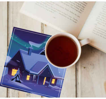 Juleaften drink coaster - TenStickers