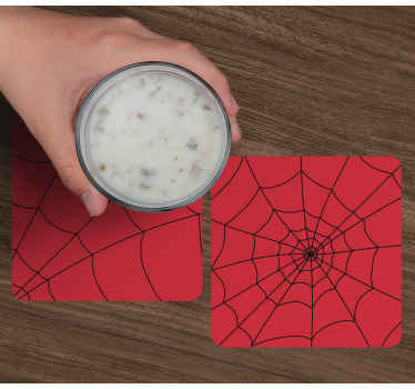 Pavučiny červená halloween dráha - Tenstickers