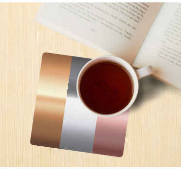 Tři barvy měděná moderní dráha - TenStickers