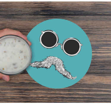 dessous de verre moderne Illustration de hipster - TenStickers