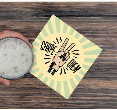 Seje retro motiverende geek coasters - TenStickers