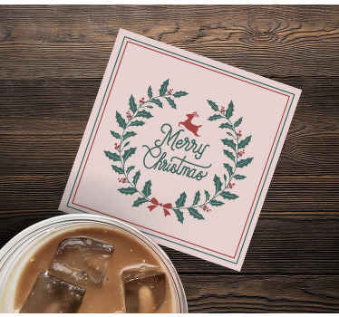 διακοσμητικό στεφάνι χριστουγεννιάτικο λούνα παρκ - TenStickers