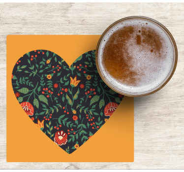 Untersetzer Modern Polnisches Muster im herzen - TenStickers