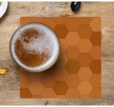 Geometrijsko saće moderni podmetač za čaše - TenStickers