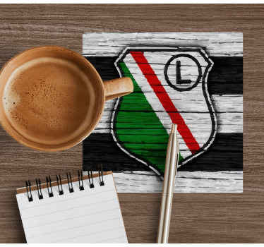 Nowoczesna podkładka pod kubek Legia polska piłka nożna - TenStickers